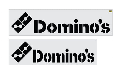 24" Domino's Logo Wording Stencil