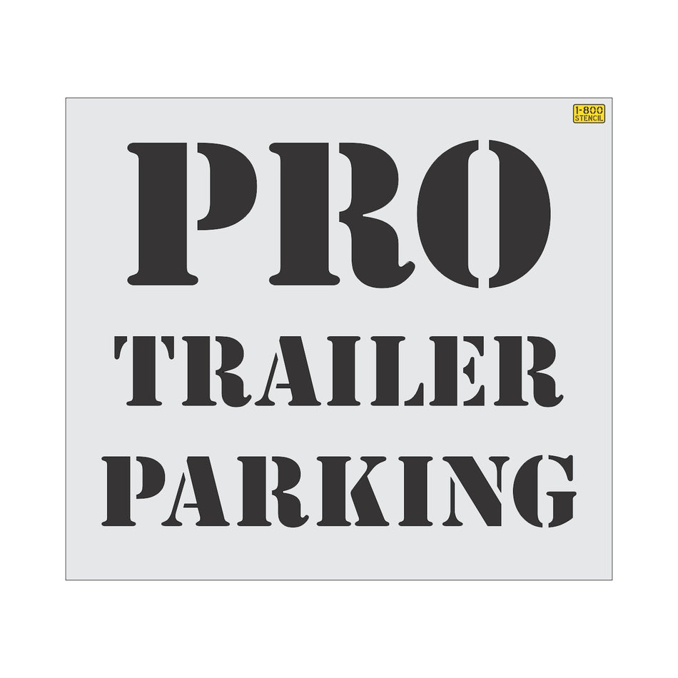 48" Home Depot Pro Trailer Parking Stencil