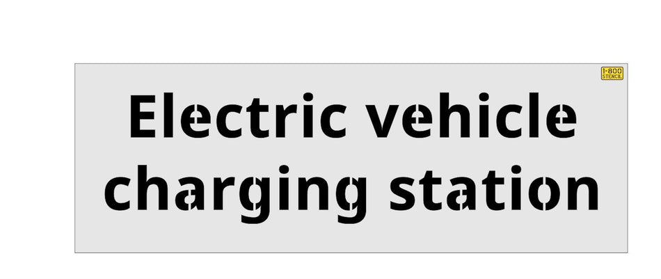 18" Ikea Electric vehicle charging station Stencil