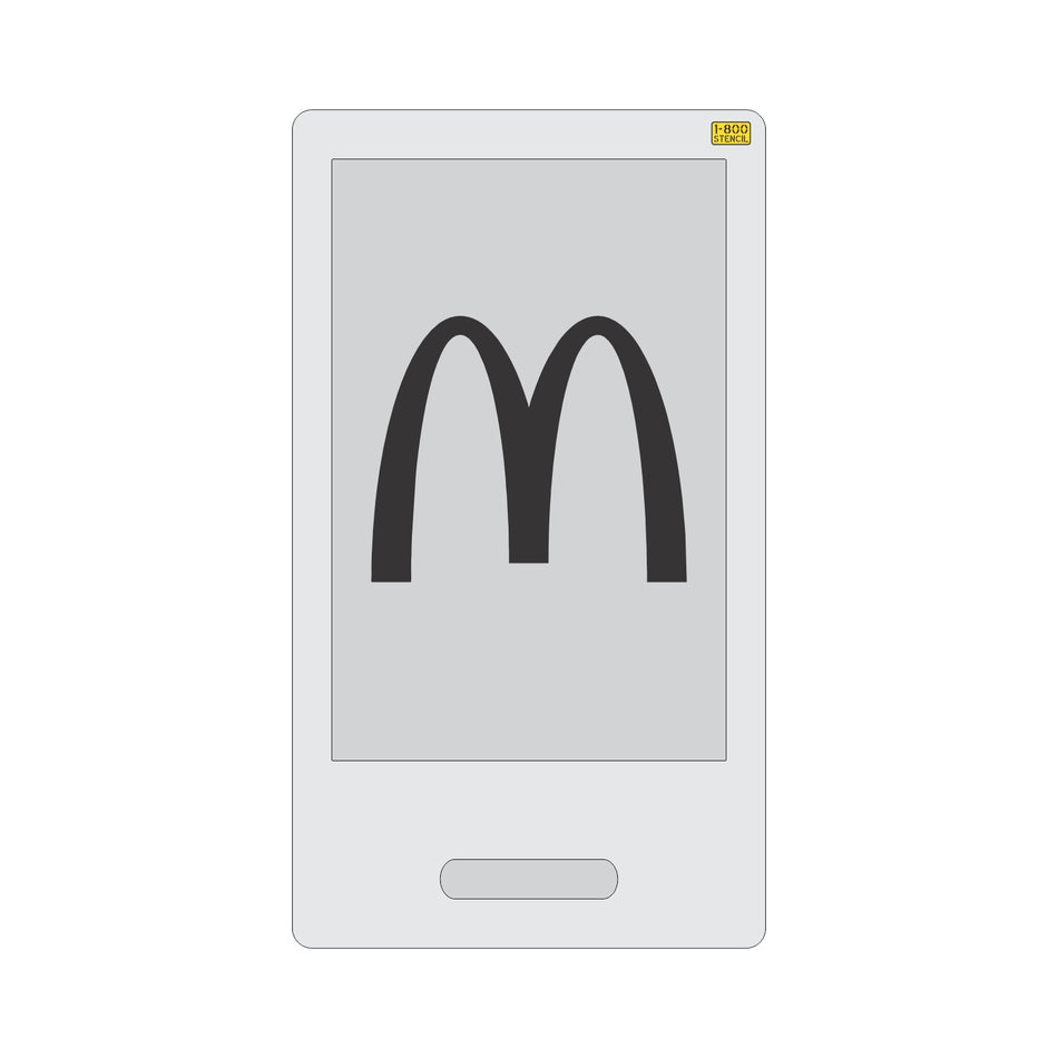 85" McDonalds M Arch Phone Stencil