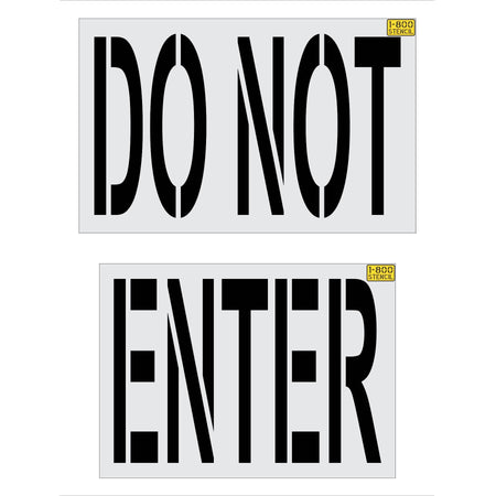36 inch Panera Bread DO NOT ENTER stencil for drive-thru and parking lot traffic control pavement striping