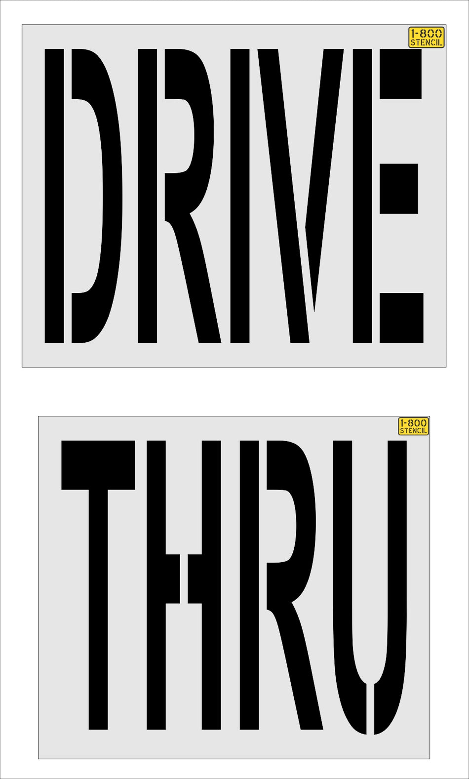 36" Panera Bread DRIVE THRU Stencil