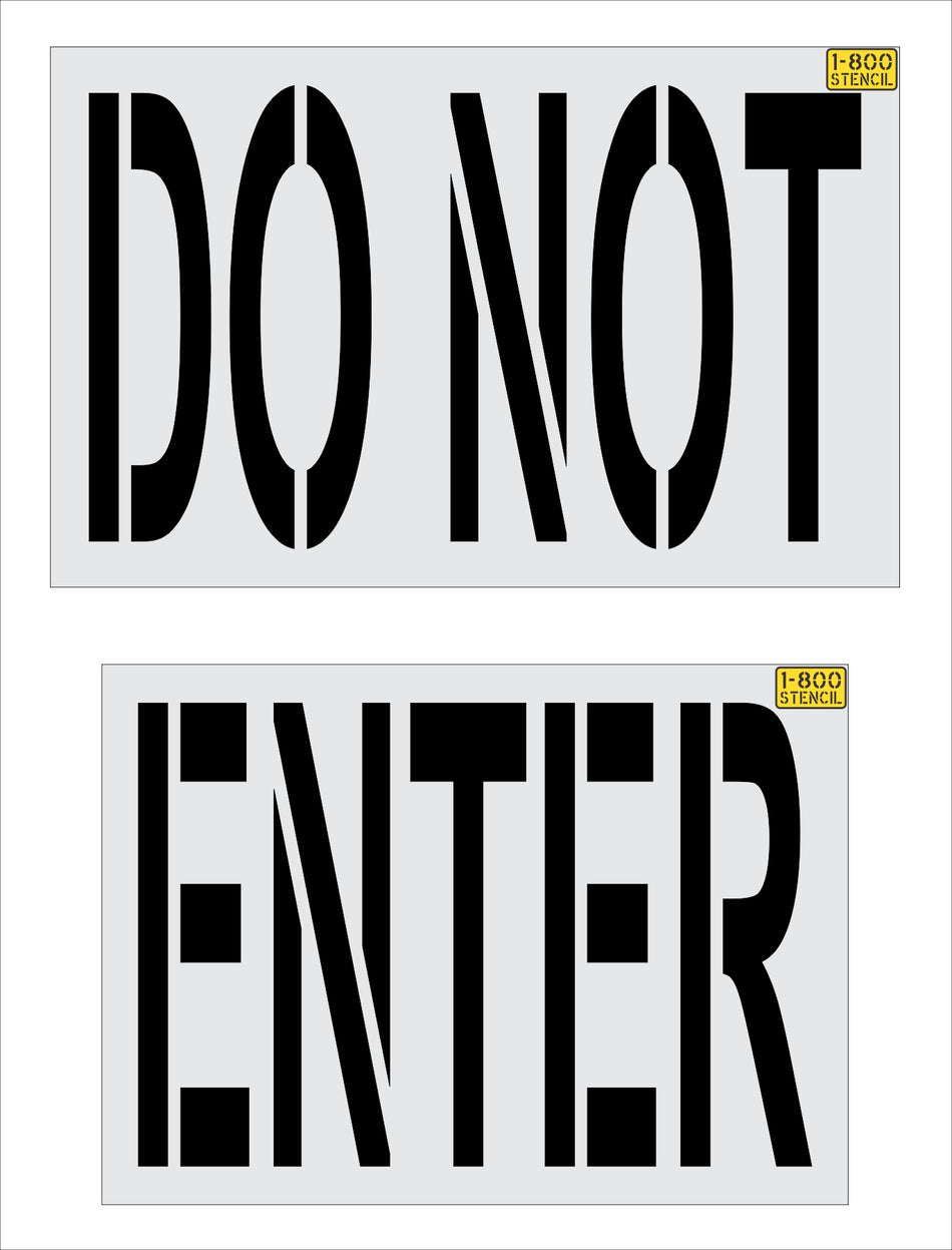 36" Panera Bread DO NOT ENTER Stencil