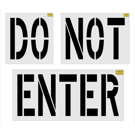 36 inch Raising Cane’s DRIVE THRU stencil for drive-thru lane and parking lot pavement striping applications