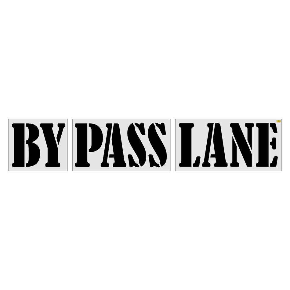 36" Raising Canes Bernard Font BYPASS LANE Stencil