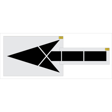 120" Sams Club Straight Arrow Stencil - High-quality stencil for pavement marking, durable and reusable