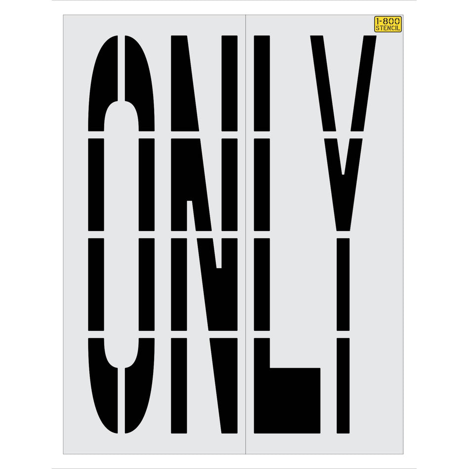 96 inch Sam’s Club ONLY stencil for retail parking lot and curbside pickup pavement striping