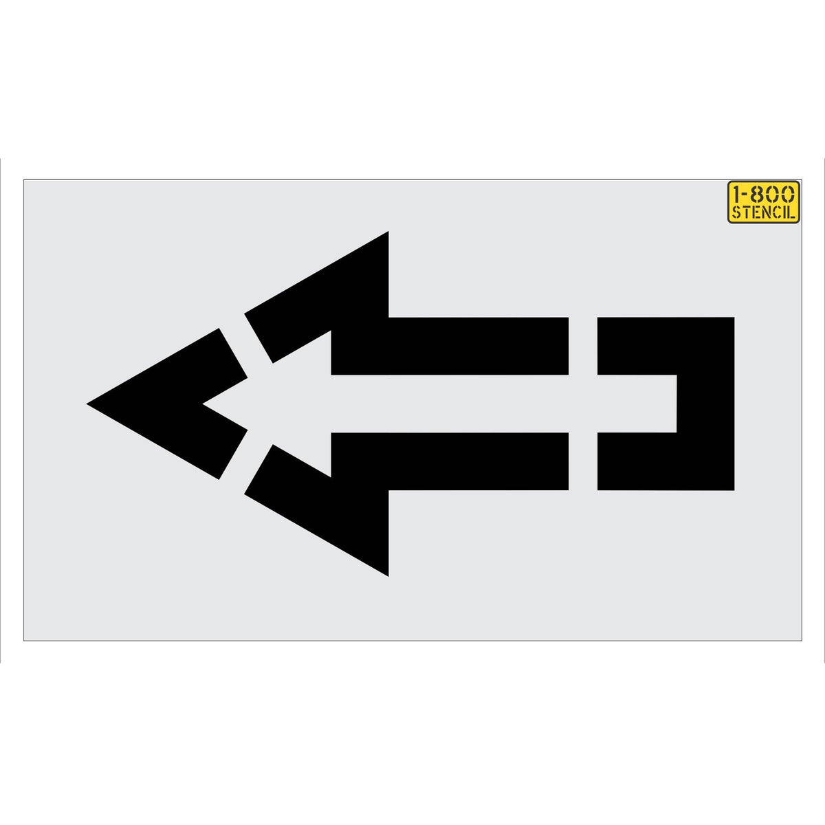 45" Sams Club Straight Arrow Stencil - High-quality stencil for pavement marking, durable and reusable