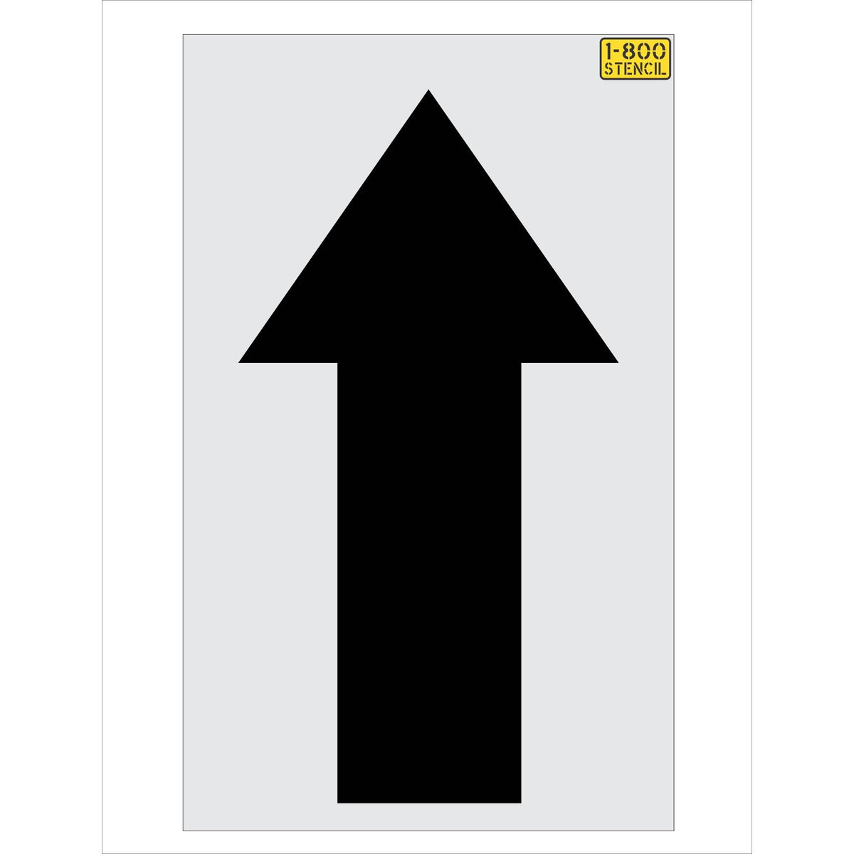 77 inch Tim Hortons straight arrow stencil for drive-thru and parking lot traffic direction pavement striping