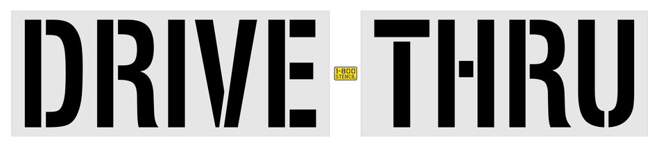 24" Walgreens DRIVE THRU Stencil