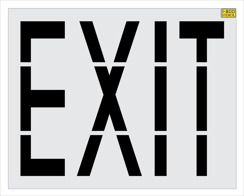 36" Walmart EXIT Stencil