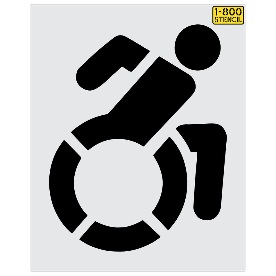 48" Walmart Accessible Handicap Symbol Stencil