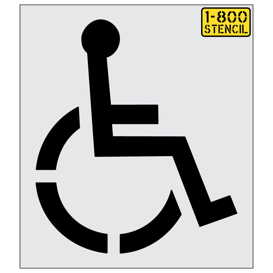 48" Walmart Handicap Symbol Stencil