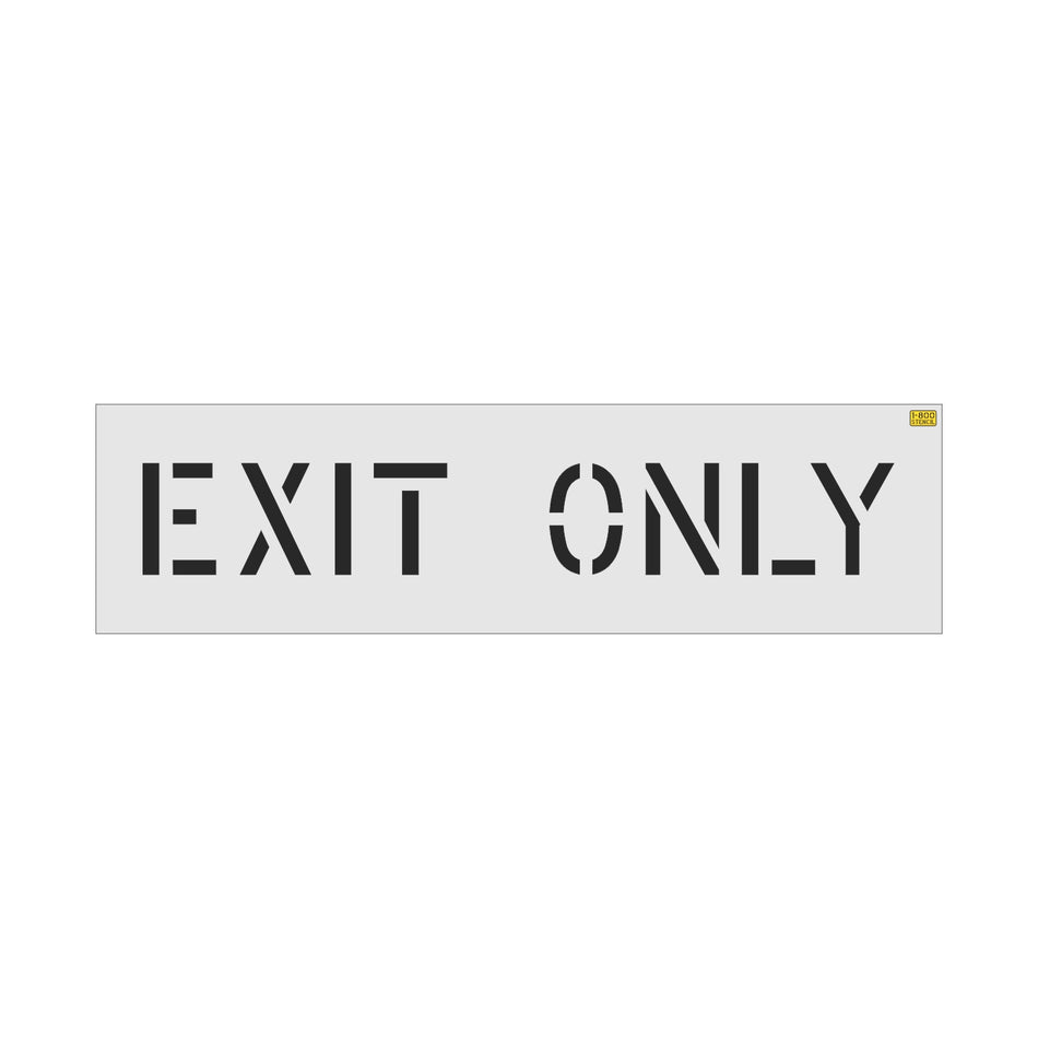 8" Wendy's EXIT ONLY Stencil