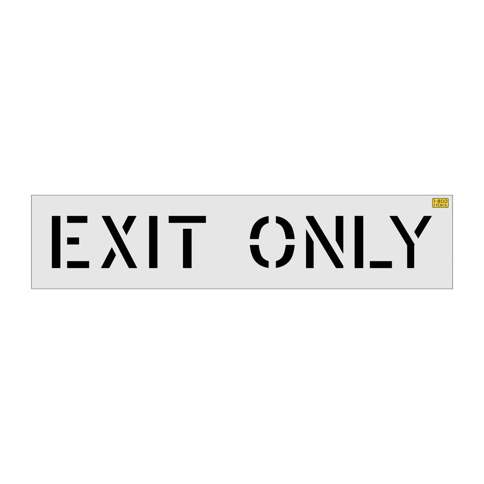 8" Wendy's wide EXIT ONLY Stencil