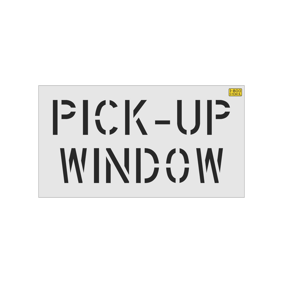 8" Wendy's PICK-UP WINDOW Stencil