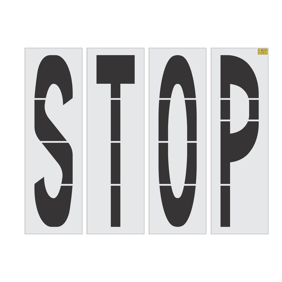 72" STOP Stencil