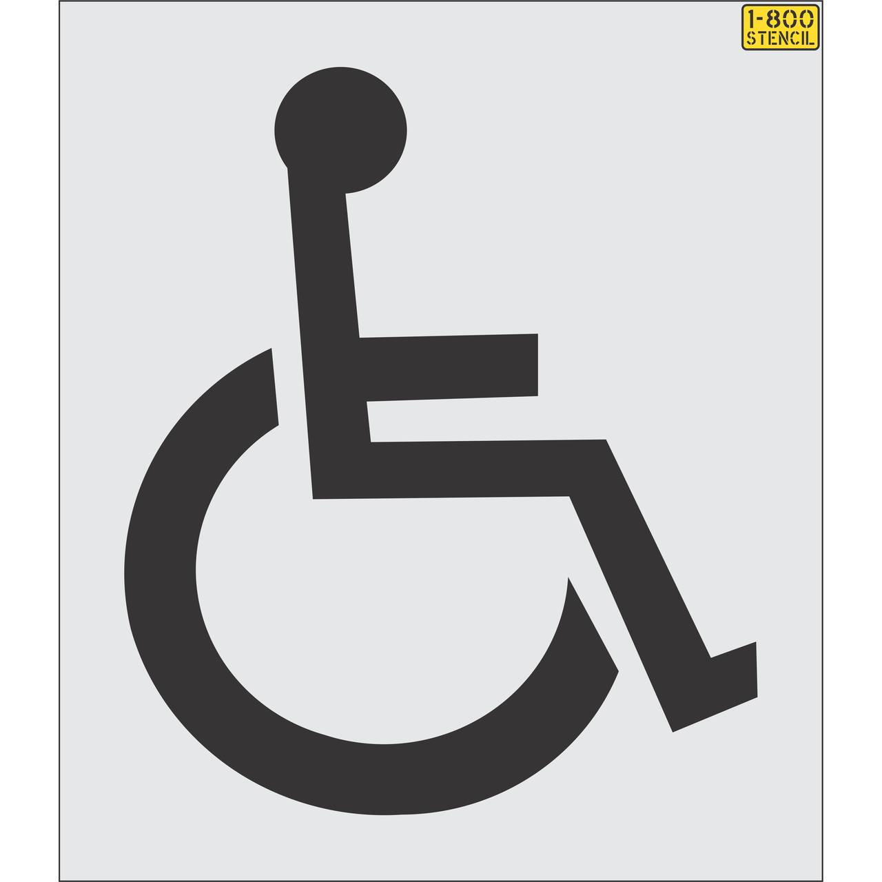 38.25" Alabama DOT Handicap Stencil