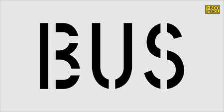 12 inch BUS stencil