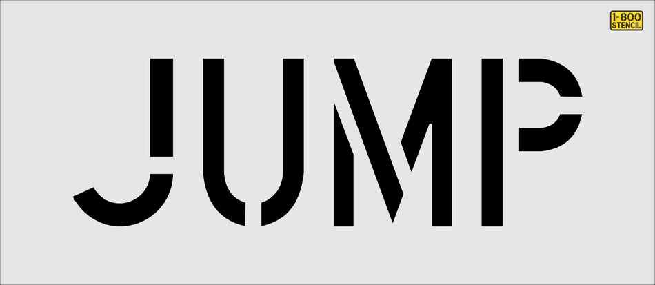 12 inch JUMP stencil