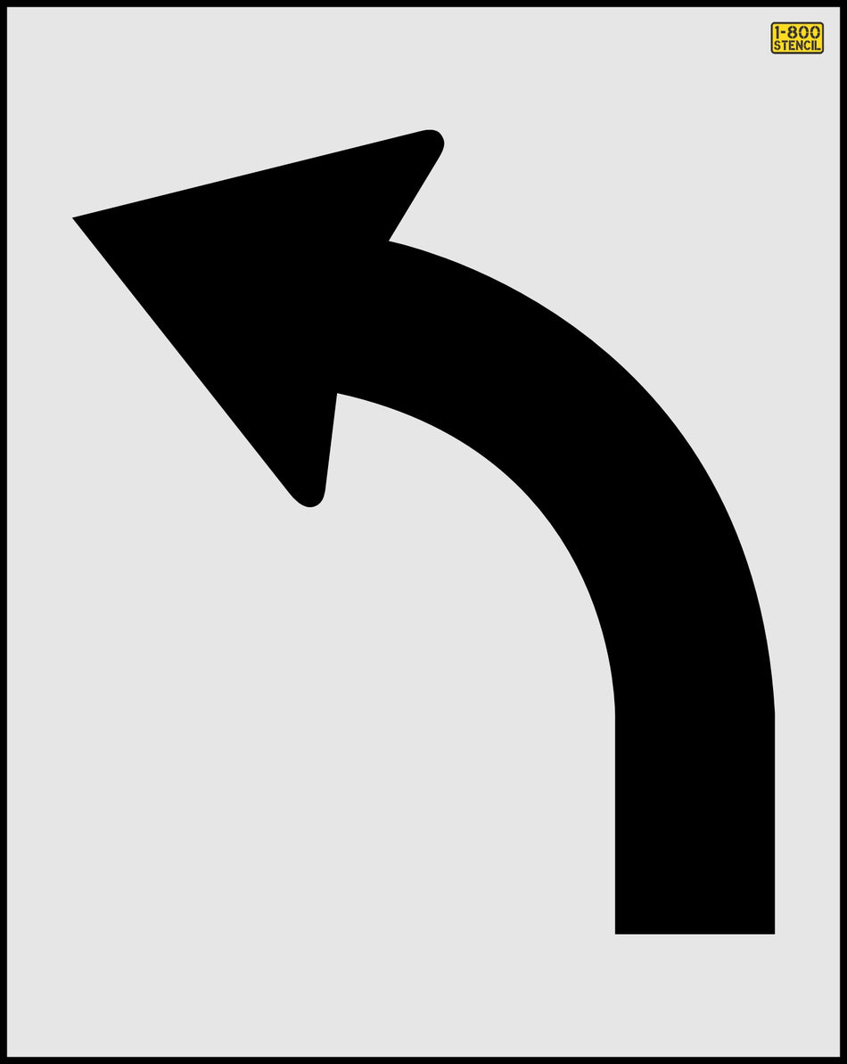 15" Cincinnati DOT Turn Arrow Stencil