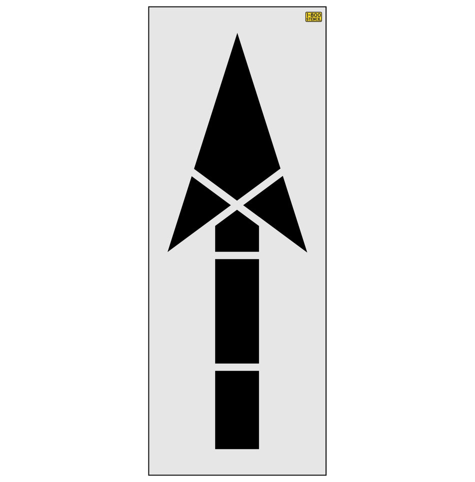 114" Connecticut DOT Straight Arrow Stencil