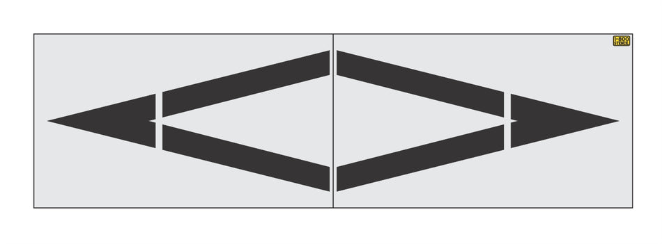 156" Georgia DOT Preferential Lane Symbol Stencil