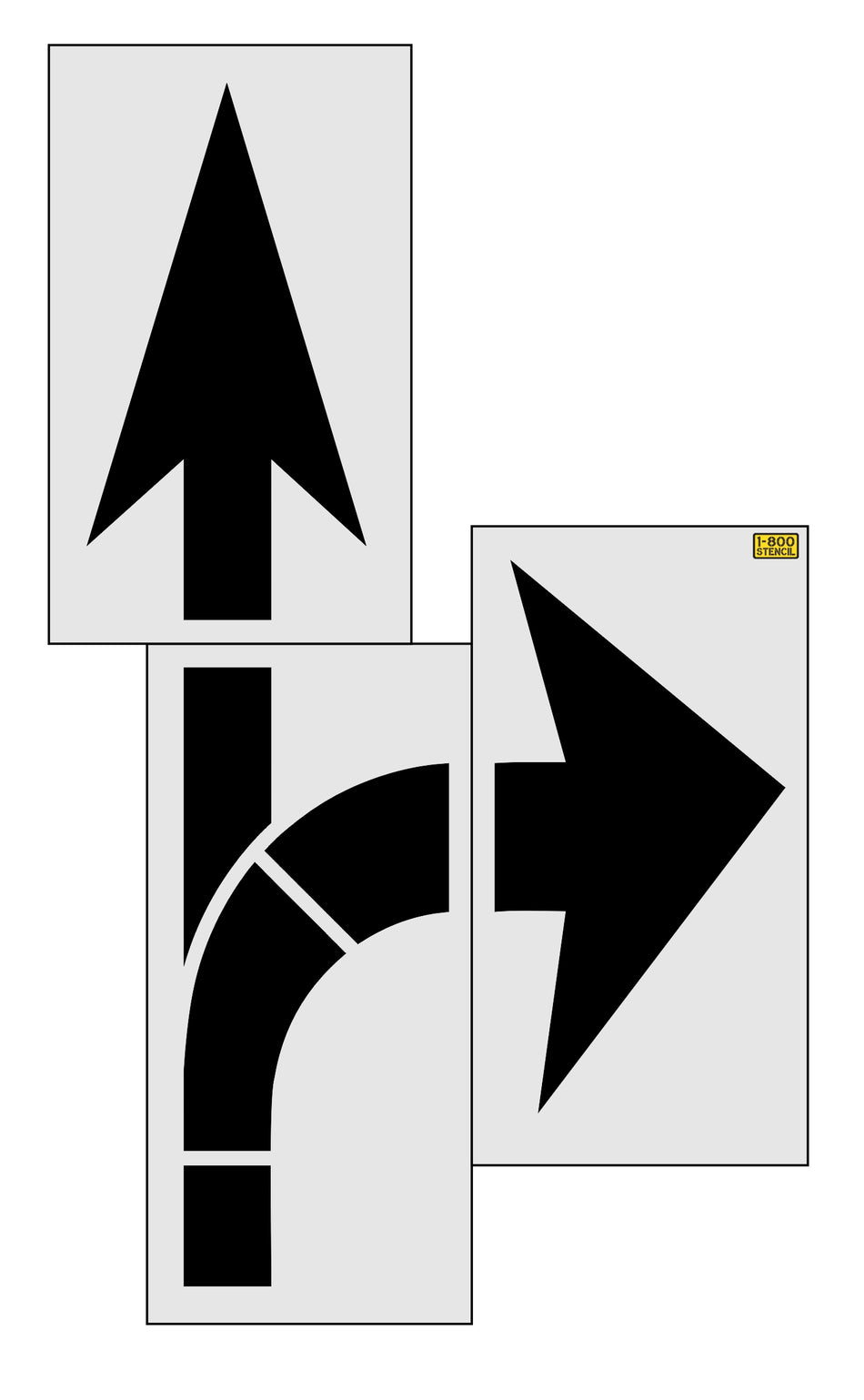 153" Massachusetts DOT Combo Arrow Stencil