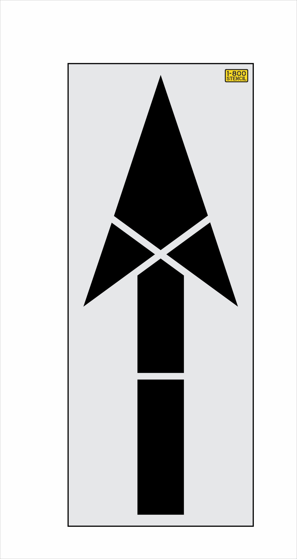 114" Maryland DOT Straight Arrow Stencil