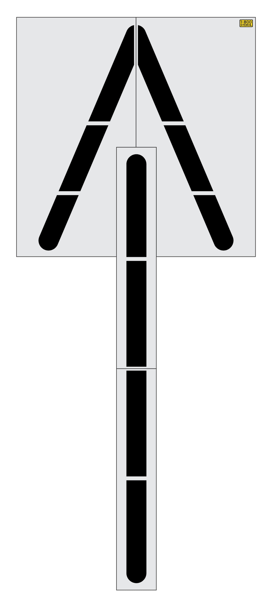 280" Maryland DOT Straight Arrow Stencil