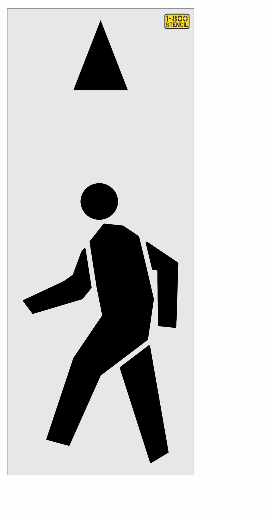 114" Michigan DOT Pedestrian Lane Symbol Stencil