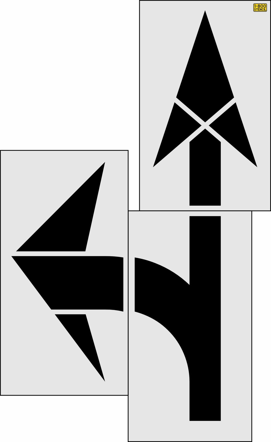 153" Missouri DOT Combo Arrow Stencil