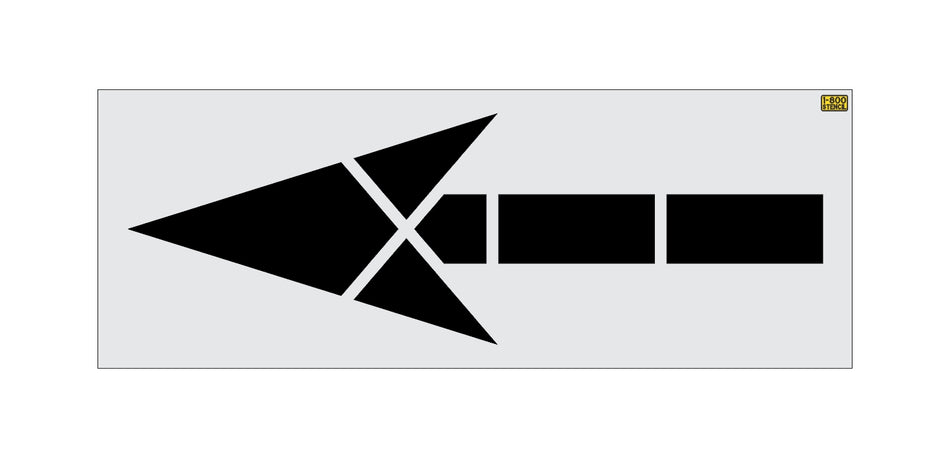 120" Mississippi DOT Straight Arrow Stencil