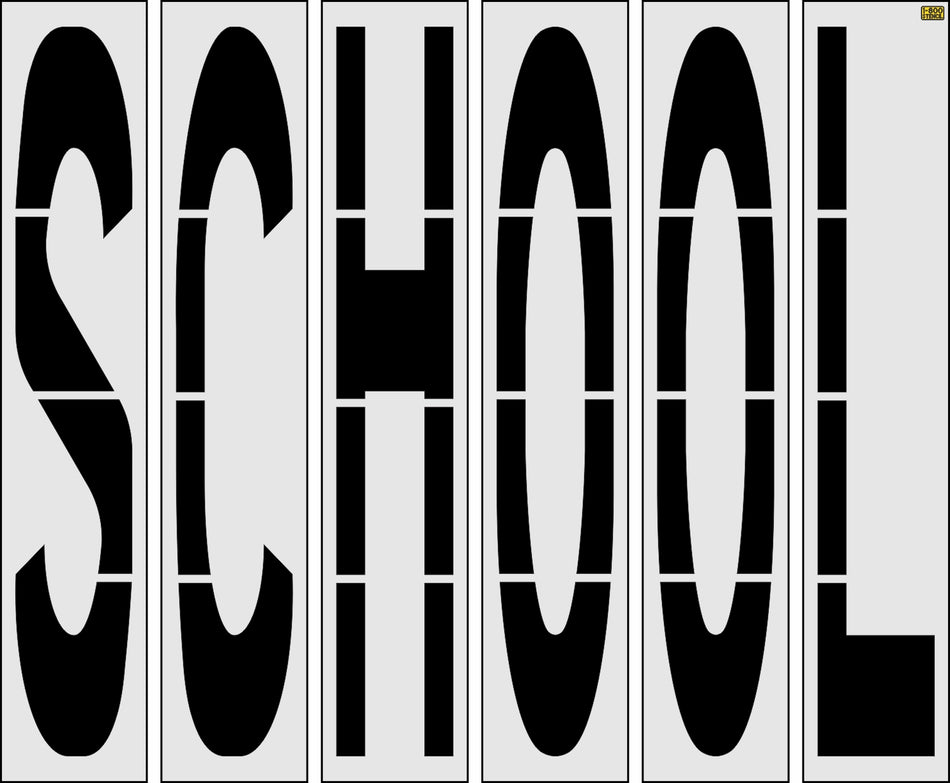 100" Montana DOT SCHOOL Stencil