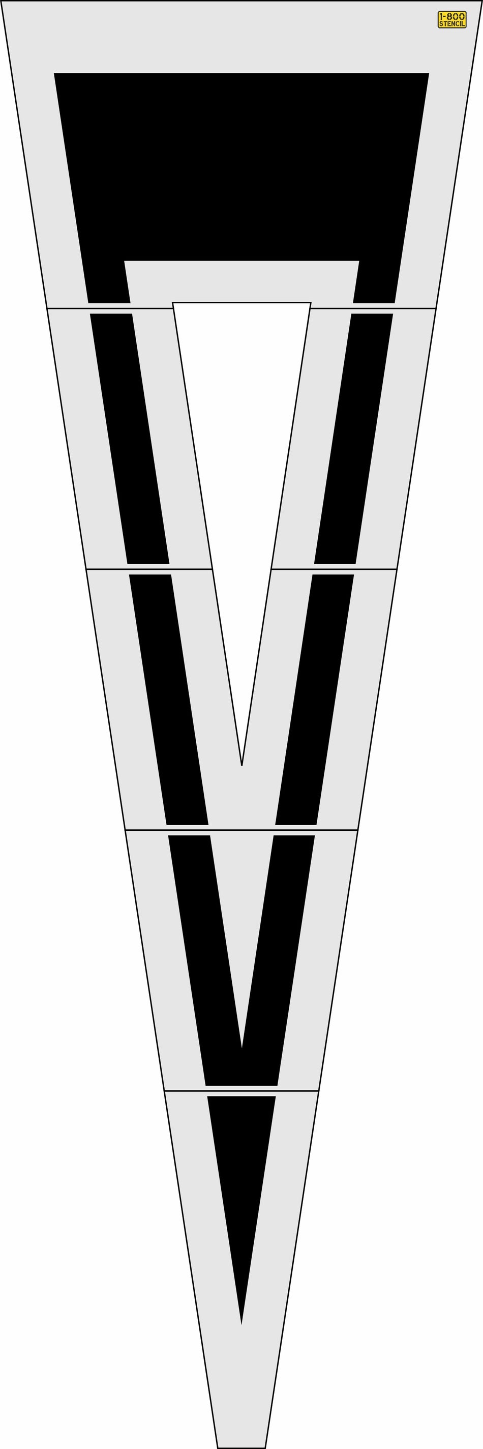 240" Montana DOT Yield Symbol Stencil