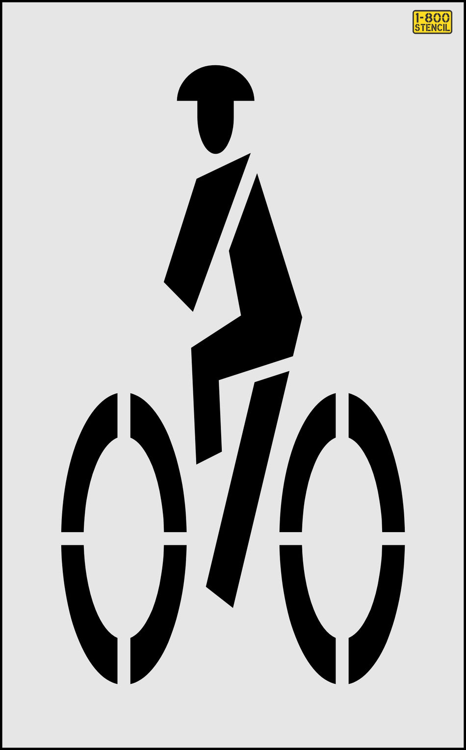 72" Montana DOT Bike Rider Stencil