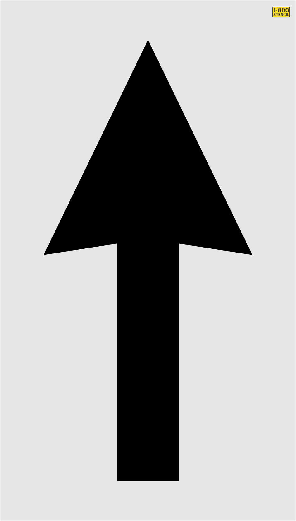 72" New Hampshire DOT Bike Lane Arrow Stencil