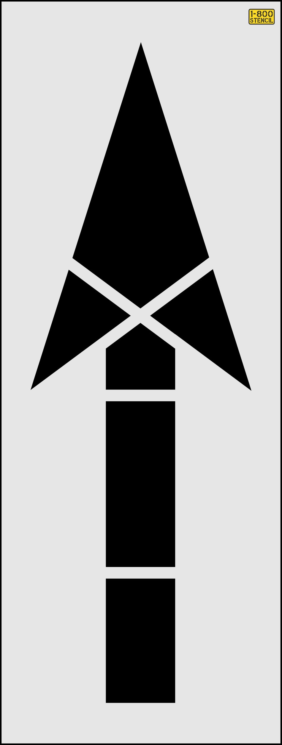 114" New Jersey DOT Straight Arrow Stencil