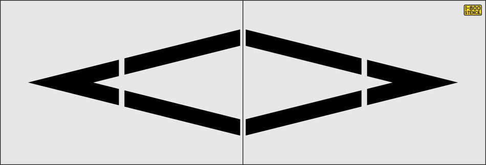 156" Nevada DOT Preferential Lane Symbol Stencil