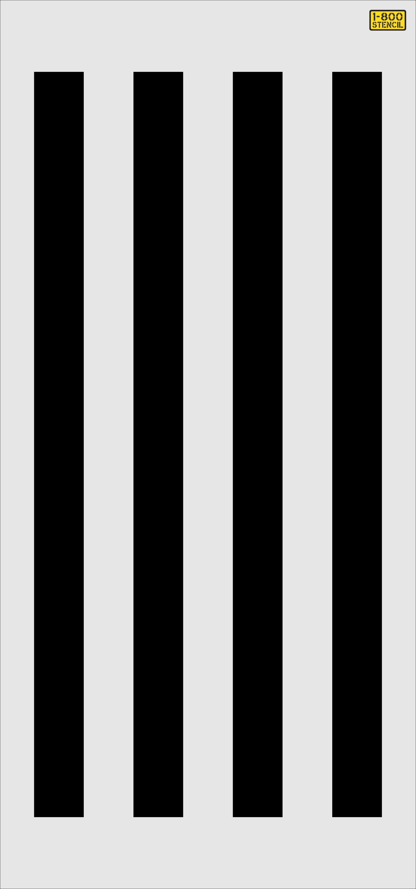 30" Nevada DOT Crosswalk Stencil - High-quality stencil for pavement marking, durable and reusable