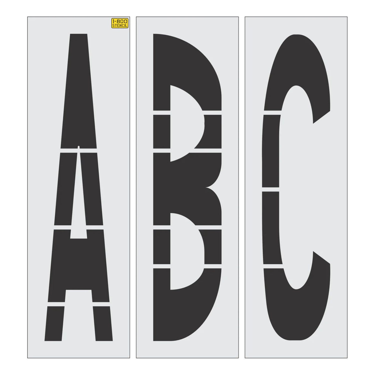 96 inch FHWA DOT individual letter stencil for highway and municipal pavement marking applications