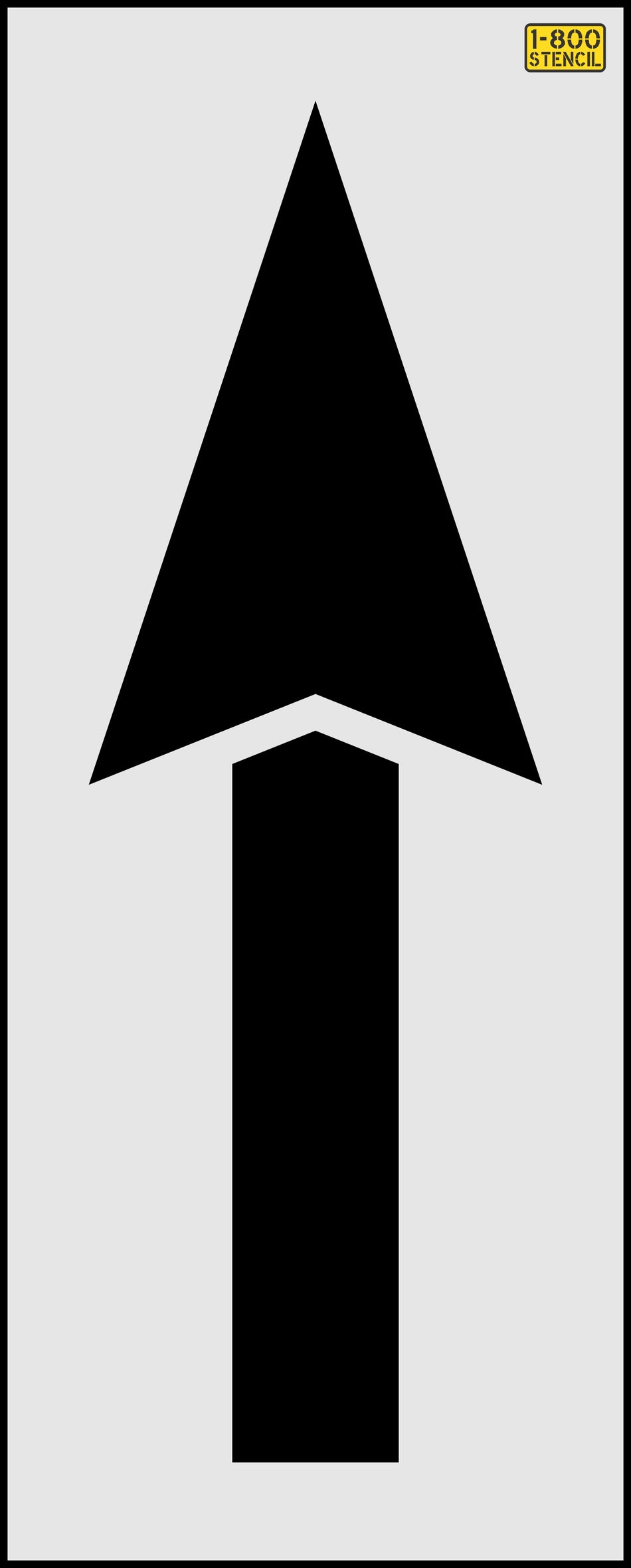 48" New York DOT Bike Lane Arrow Stencil