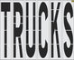 96" Oklahoma DOT TRUCKS Stencil
