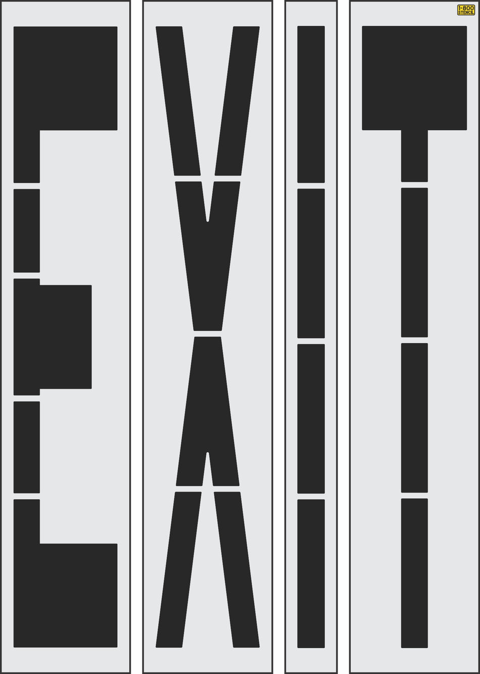 96" Oklahoma DOT EXIT Stencil