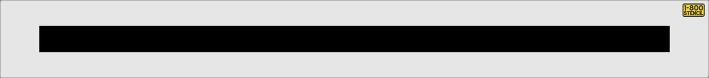 4"x8' Oregon DOT Line Stencil - High-quality stencil for pavement marking, durable and reusable