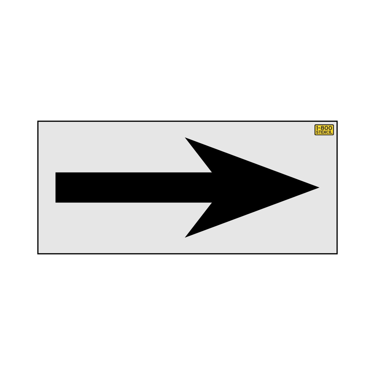 60" Sacramento DOT Straight Arrow Stencil - High-quality stencil for pavement marking, durable and reusable