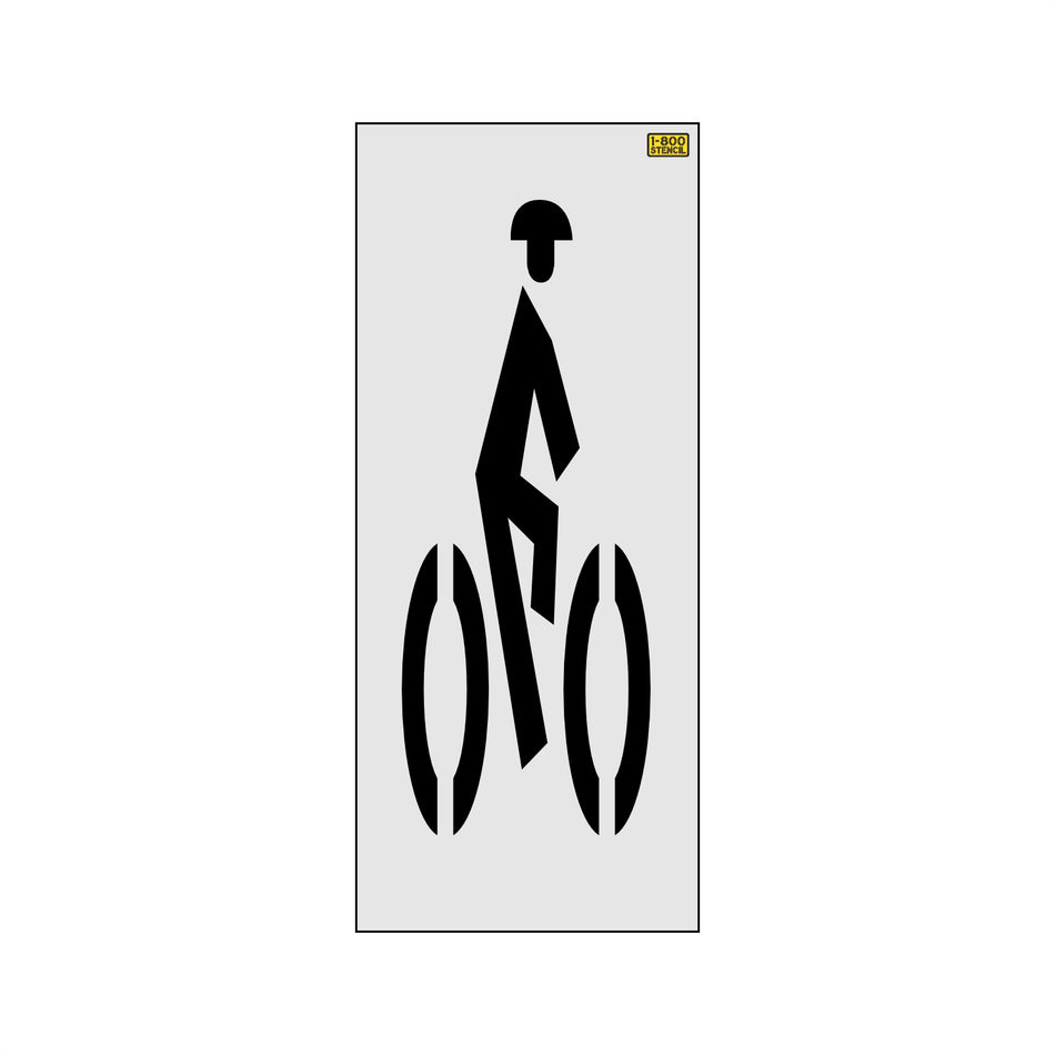 20" Sacramento DOT Bike Rider Stencil