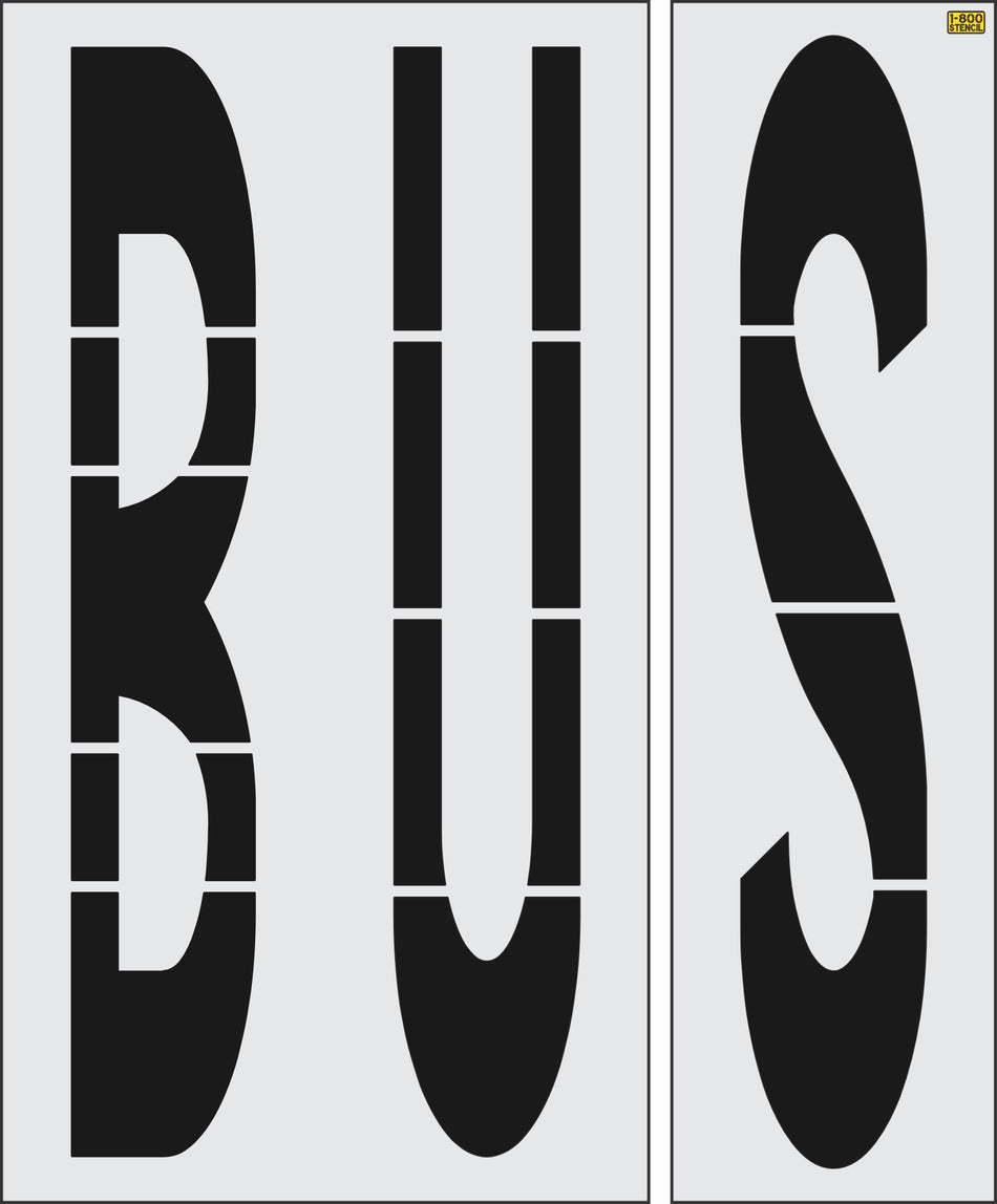 96" San Antonio DOT BUS Stencil