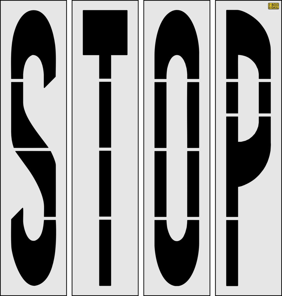 100" South Carolina DOT STOP Stencil