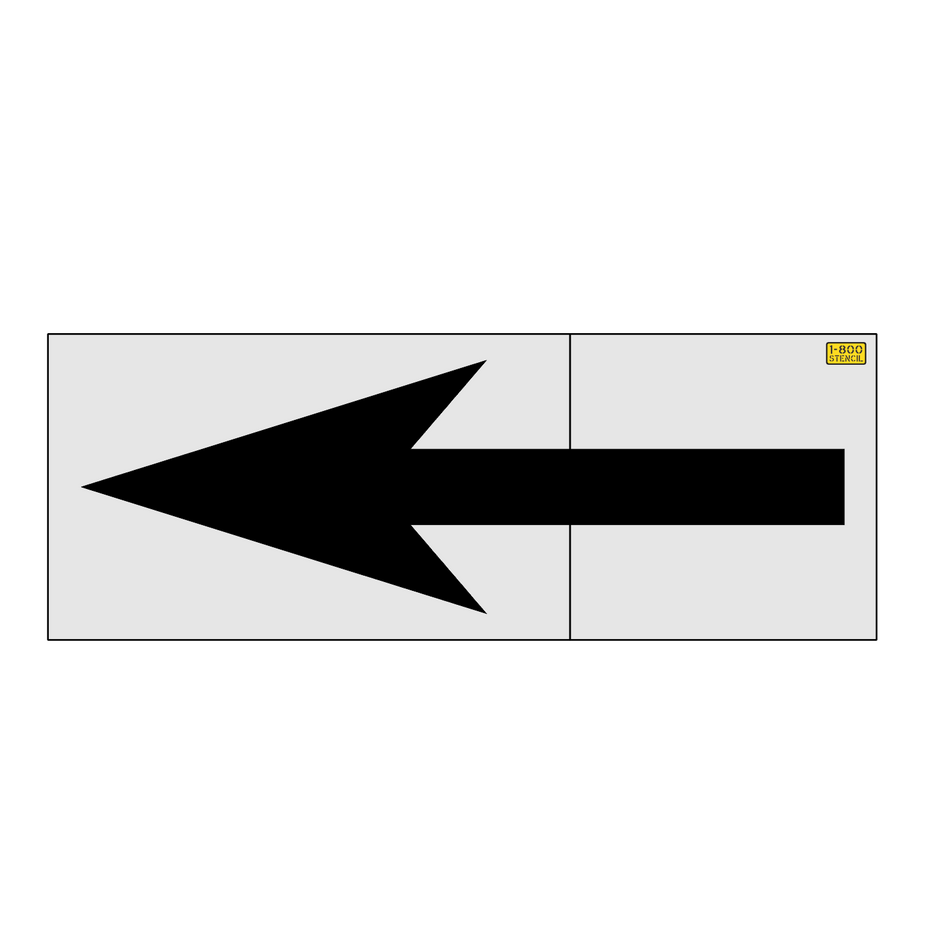 120" South Carolina DOT No bridging Straight Arrow Stencil